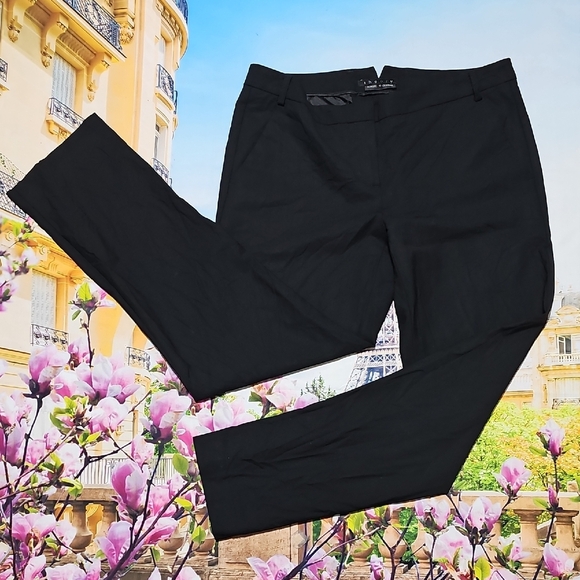 Theory‎ Black Wool Dress Pants Size 10 - Picture 1 of 5